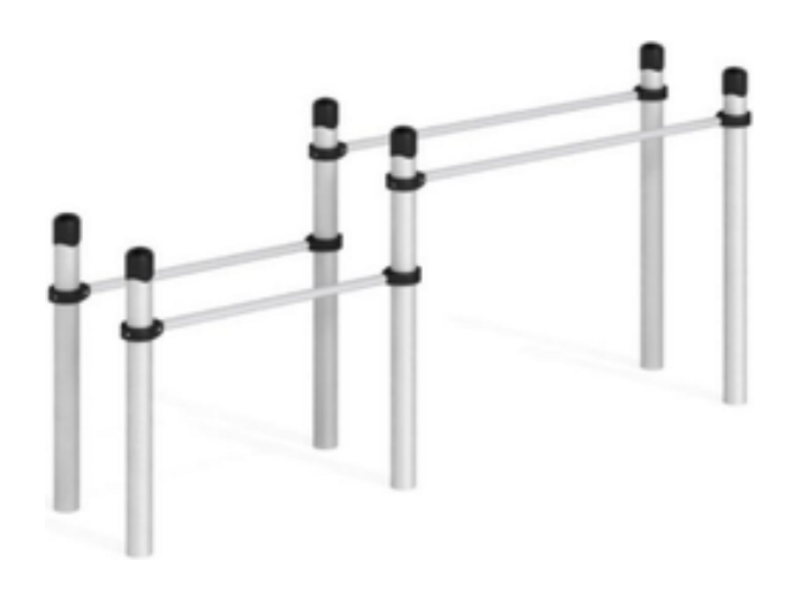 CTR106 Dual Height Set Dips outdoor calisthenics equipment