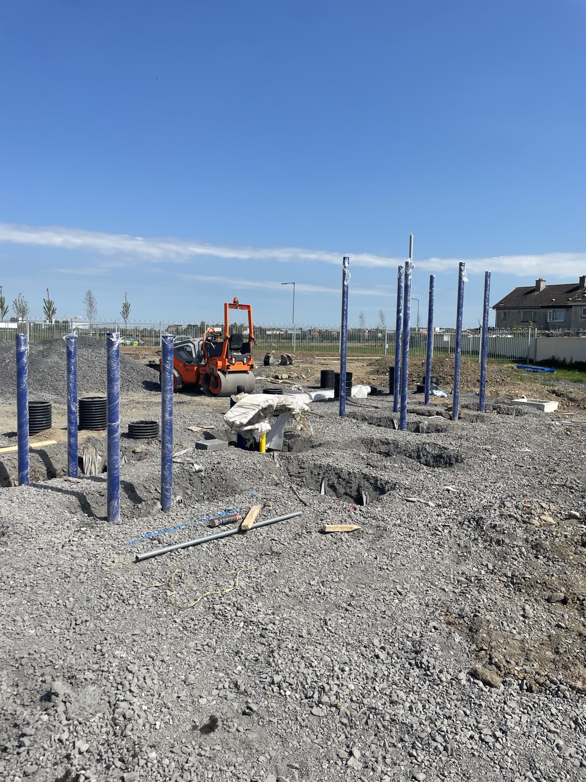 Outdoor calisthenics equipment setting-out at CityWise Education
