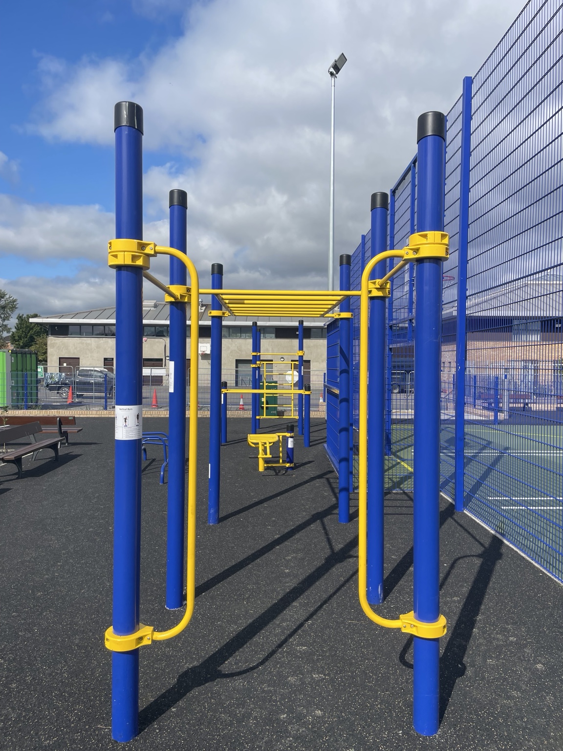 Outdoor calisthenics equipment at CityWise Education